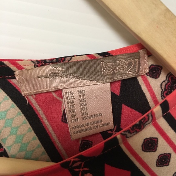 Coral Teal Summer Kimono - Picture 3 of 6